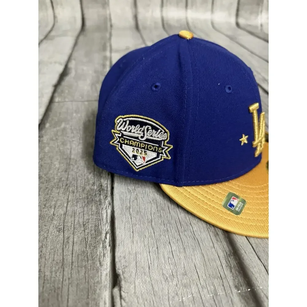 New Era Los Angeles Dodgers 2026 Gold Collection 59FIFTY Fitted Hat Sz 7 5/8